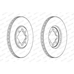 Brzdový kotúč FERODO DDF410