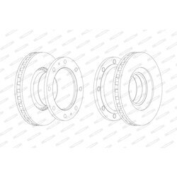 Brzdový kotúč FERODO FCR111A - obr. 1