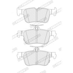 Sada brzdových platničiek kotúčovej brzdy FERODO FDB5478