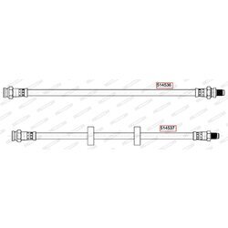 Brzdová hadica FERODO FHY2866 - obr. 1