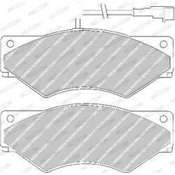 Sada brzdových platničiek kotúčovej brzdy FERODO FVR1350 - obr. 1