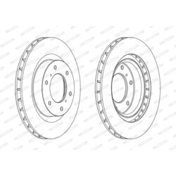 Brzdový kotúč FERODO DDF1757C