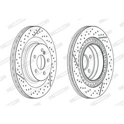Brzdový kotúč FERODO DDF2427C - obr. 1