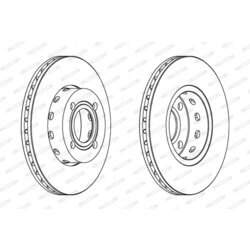 Brzdový kotúč FERODO DDF471 - obr. 2