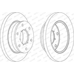 Brzdový kotúč FERODO FCR343A