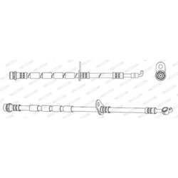 Brzdová hadica FERODO FHY2829 - obr. 1