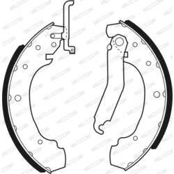 Sada brzdových čeľustí FERODO FSB531 - obr. 1