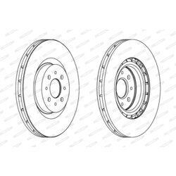 Brzdový kotúč FERODO DDF1742