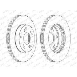 Brzdový kotúč FERODO DDF1939C