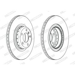 Brzdový kotúč FERODO DDF2623VC-1 - obr. 1