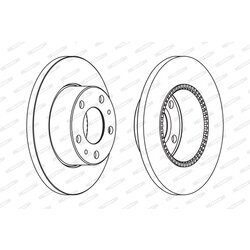 Brzdový kotúč FERODO FCR196A