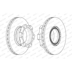 Brzdový kotúč FERODO FCR302A