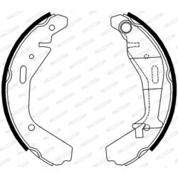 Sada brzdových čeľustí FERODO FSB4007 - obr. 2
