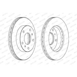 Brzdový kotúč FERODO DDF1356 - obr. 2