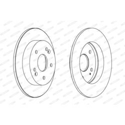 Brzdový kotúč FERODO DDF1483 - obr. 2
