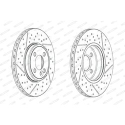 Brzdový kotúč FERODO DDF2126C - obr. 2