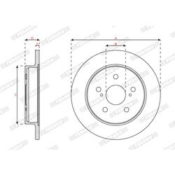 Brzdový kotúč FERODO DDF2643C - obr. 2