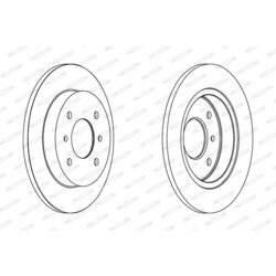 Brzdový kotúč FERODO DDF267 - obr. 2