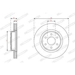 Brzdový kotúč FERODO DDF3061C - obr. 2