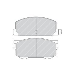 Sada brzdových platničiek kotúčovej brzdy FERODO FDB219