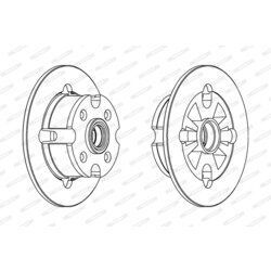 Brzdový kotúč FERODO DDF018