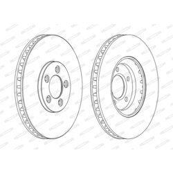 Brzdový kotúč FERODO DDF1648C