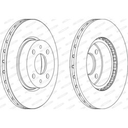 Brzdový kotúč FERODO DDF178 - obr. 3