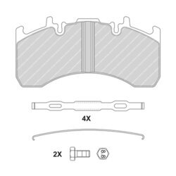 Sada brzdových platničiek kotúčovej brzdy FERODO FCV4170B