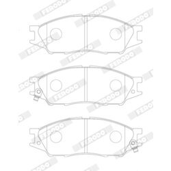 Sada brzdových platničiek kotúčovej brzdy FERODO FDB1888 - obr. 1