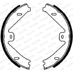 Sada brzd. čeľustí parkov. brzdy FERODO FSB4026 - obr. 1