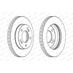 Brzdový kotúč FERODO DDF1627 - obr. 2