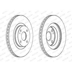 Brzdový kotúč FERODO DDF1839 - obr. 2