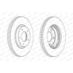 Brzdový kotúč FERODO DDF2262C - obr. 2