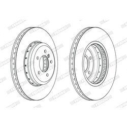 Brzdový kotúč FERODO DDF2616VC-1