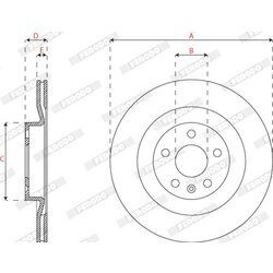 Brzdový kotúč FERODO DDF2732C - obr. 2