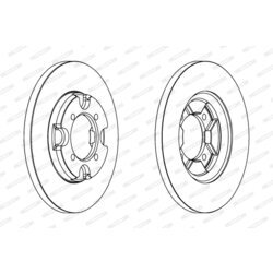 Brzdový kotúč FERODO DDF531