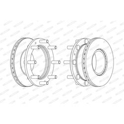 Brzdový kotúč FERODO FCR308A
