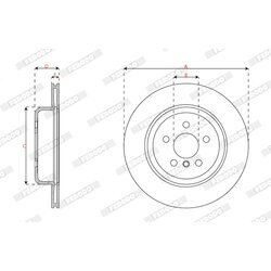 Brzdový kotúč FERODO DDF3042RC-1 - obr. 2