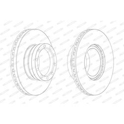 Brzdový kotúč FERODO FCR143A - obr. 1