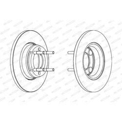Brzdový kotúč FERODO DDF088