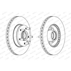 Brzdový kotúč FERODO DDF177