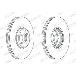 Brzdový kotúč FERODO DDF2619LVC-1 - obr. 1