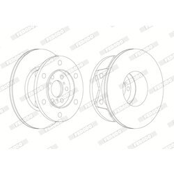 Brzdový kotúč FERODO FCR274A - obr. 1