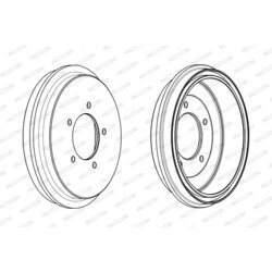 Brzdový bubon FERODO FDR329310 - obr. 3