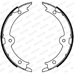 Sada brzd. čeľustí parkov. brzdy FERODO FSB4066 - obr. 2