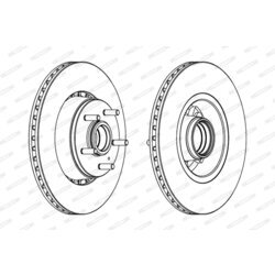 Brzdový kotúč FERODO DDF434