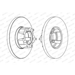 Brzdový kotúč FERODO DDF058