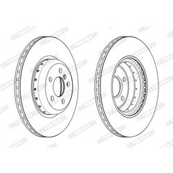 Brzdový kotúč FERODO DDF2627VC-1 - obr. 1