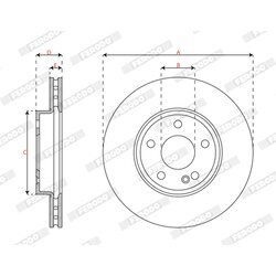 Brzdový kotúč FERODO DDF3033C - obr. 1