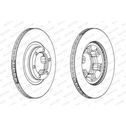 Brzdový kotúč FERODO DDF345